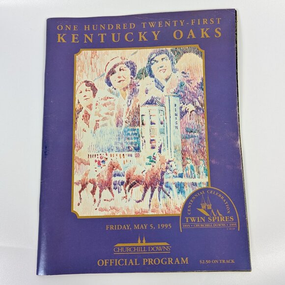 Vintage 1995 Official Program 121st Kentucky Oaks Horse Race Churchill Downs - Picture 1 of 7
